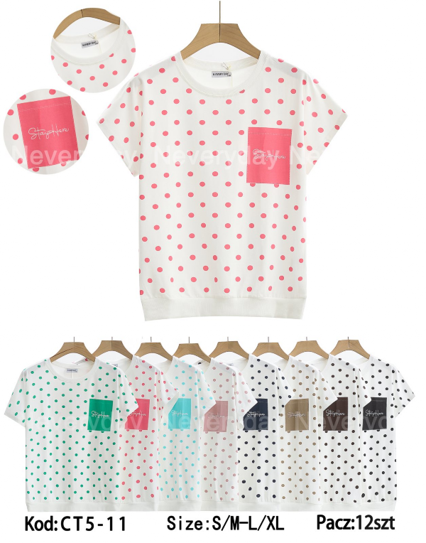 Bluzki damskie Roz S/M-L/XL, Mix Kolor Paczka 12 szt